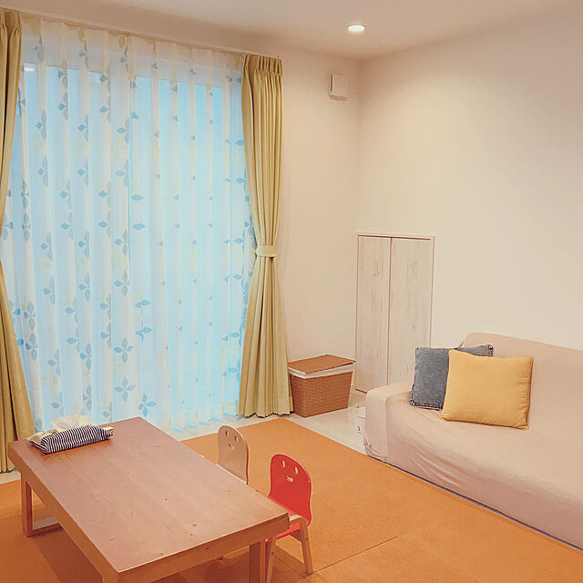 kaimaのニトリ-アーム付きソファ用 ストレッチカバー(モク BE 3人掛け用) の家具・インテリア写真