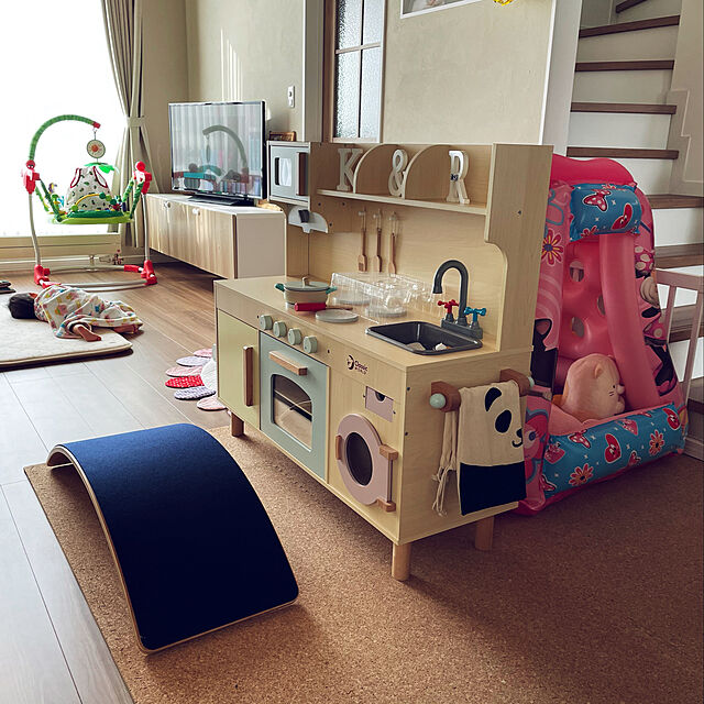 ichikakaのLR.store-【LifeRed】 木製バランスボード バランスボード (子供 大人 体幹 スライド トレーニング ストレッチ ヨガ プレゼント) フェルトなし（ノーマル）の家具・インテリア写真
