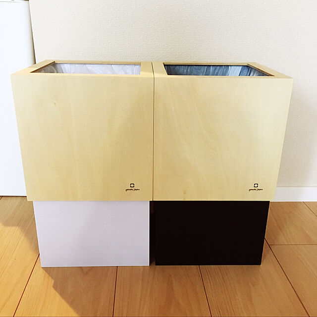 chan.mのヤマト工芸-ダストボックス W CUBE ブラックの家具・インテリア写真