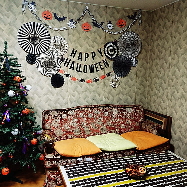 Shimaの-Meri Meri（メリメリ） ハッピーハロウィンパーティーガーランド　HAPPY HALLOWEEN PARTY GARLAND メリメリ 45-2415 壁面 装飾 デコレーションの家具・インテリア写真