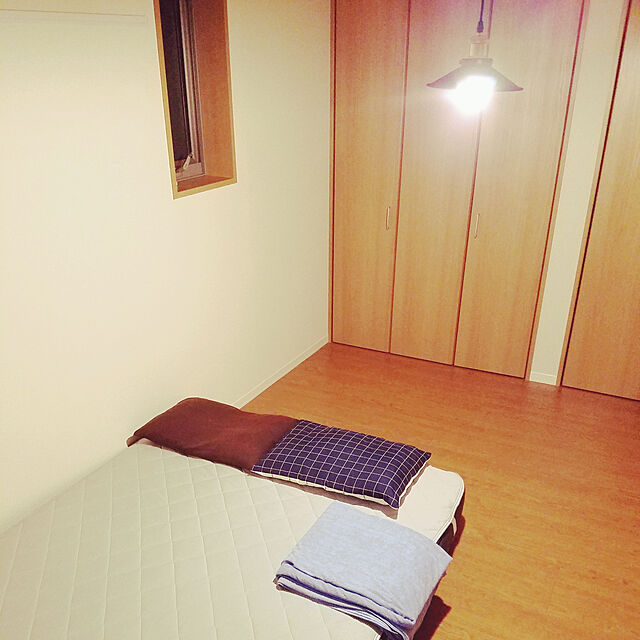 Mのニトリ-軽量4つ折りすのこベッド(ダブル) の家具・インテリア写真