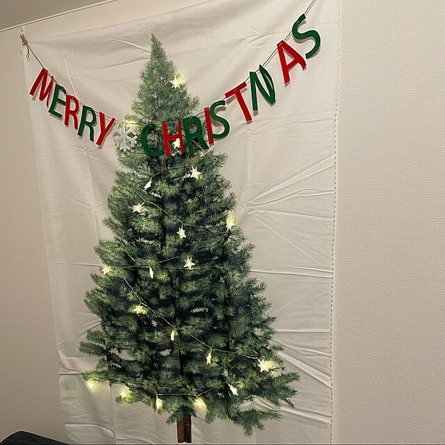 写真付きレビュー】SEPO クリスマスツリー タペストリー [4.5m星形