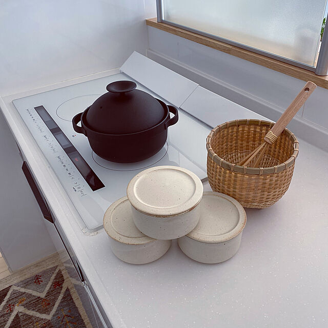 Mikiの-一膳 おひつ 2個セット クッチーナオリジナル レンジ対応 陶器 レンジ 食洗機対応 保存容器 蓋付き おしゃれ クッチーナの家具・インテリア写真