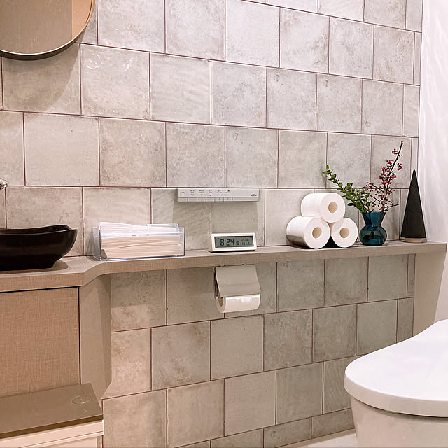 写真付きレビュー ヤマサキデザインワークス トイレットペーパートレイ ステンレス トリプル トイレ収納 トイレットペーパーホルダー 日本製 Yamasaki Design Worksの通販商品 口コミ情報 Roomclipショッピング