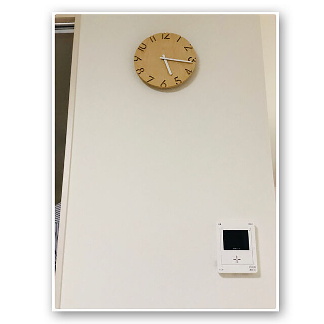 ruri0375のLemnos-壁掛け時計 ウォールクロック レムノス カーヴド ウッドバーチ NTL16-05の家具・インテリア写真