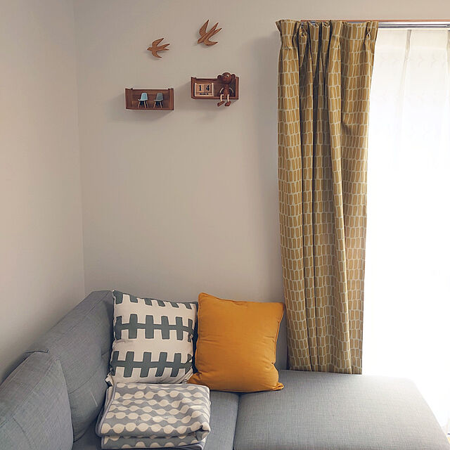makimaki.kakaの-シンプル北欧デザインの遮光カーテン&UVカット・遮熱・ミラーレースカーテンセットの家具・インテリア写真
