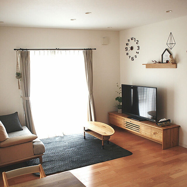 yunohaのニトリ-クッションカバー(ホーム 2 NV) の家具・インテリア写真