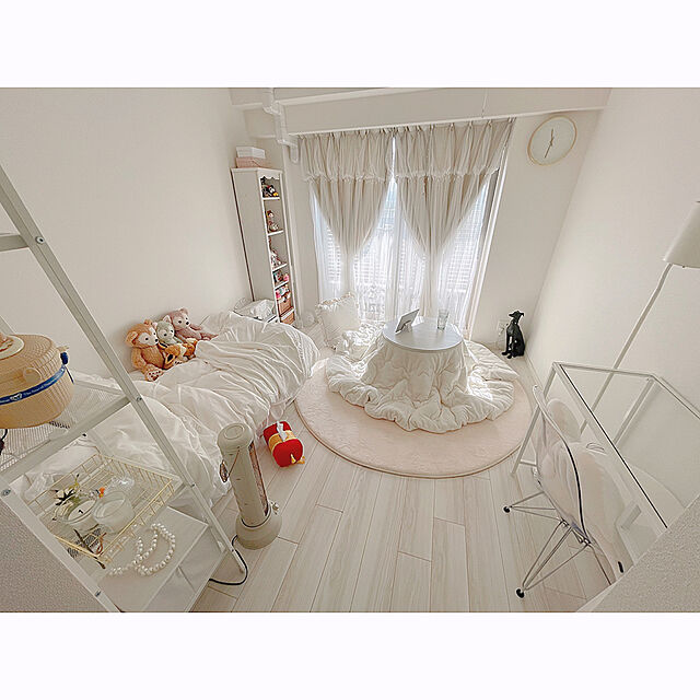 belleの-オープンラック おしゃれ 幅43 木製 白 ホワイトの家具・インテリア写真