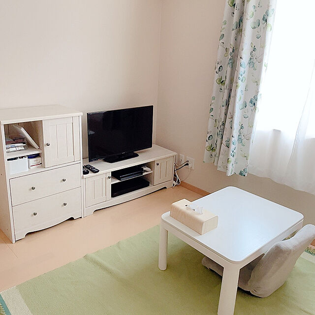 akira_no_heyaのニトリ-採光・遮像156サイズレースカーテン Nナチュレ(WV 200×103×1) の家具・インテリア写真