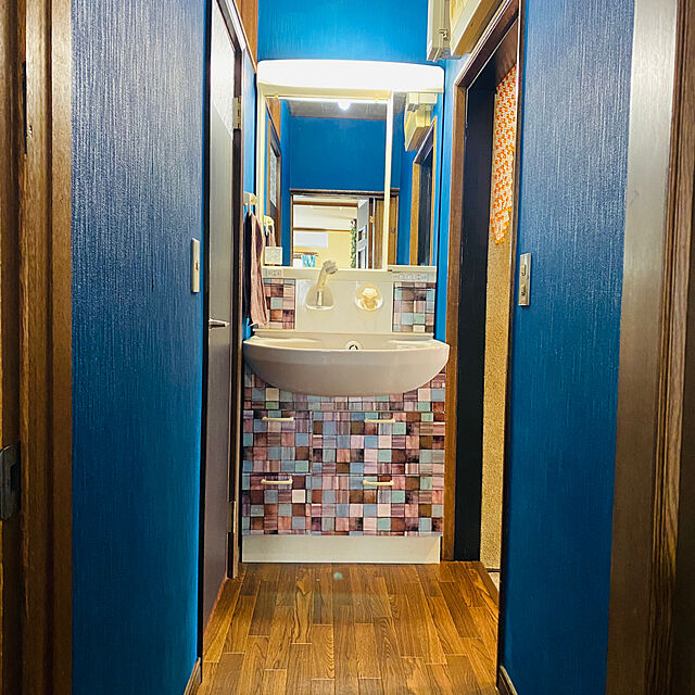 ikeの-壁紙  切売り 壁紙 シール waltik ベーシック（木目調）610mm巾の家具・インテリア写真