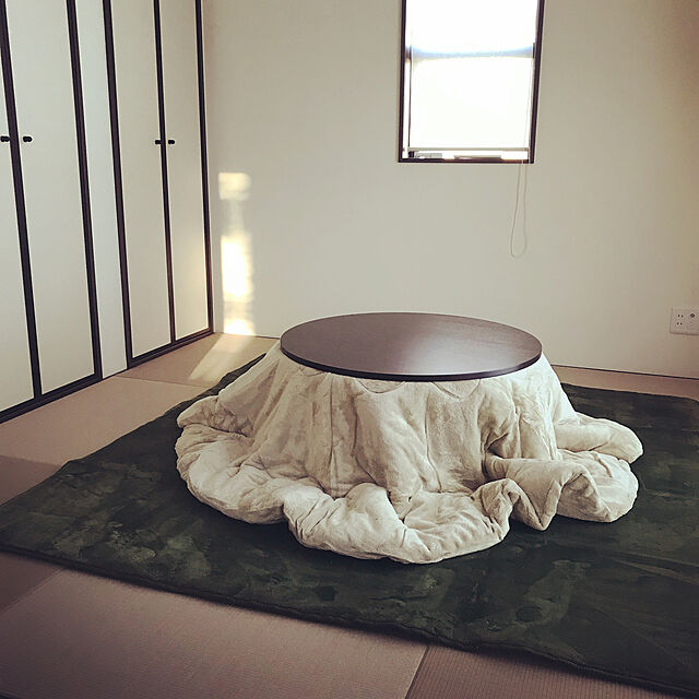 eriのモダンデコ-モダンデコ カジュアル コンパクト 円形 こたつ 80cm (ナチュラル 本体のみ（布団なし）)の家具・インテリア写真