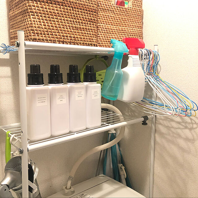 Natsukoの-【K】【MISM】洗濯機ラック 伸縮式洗濯機棚【CTN-102】の家具・インテリア写真