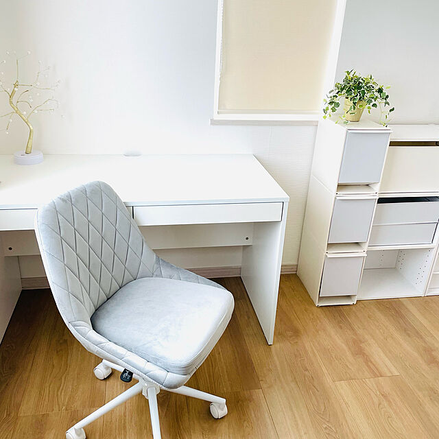 sachiのヤマソロ-1年保証 デスクチェア おしゃれ 疲れない オフィスチェア パソコンチェア 椅子 学習椅子 北欧 テレワーク 在宅ワーク ホワイト ピンク レリアの家具・インテリア写真