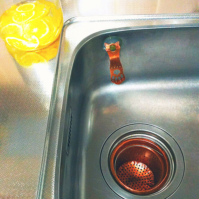 nyankonecoのパール金属-パール金属 水切り かご 13.5cm 排水口 純銅 日本製 抗菌 アクアスプラッシュ H-9168の家具・インテリア写真