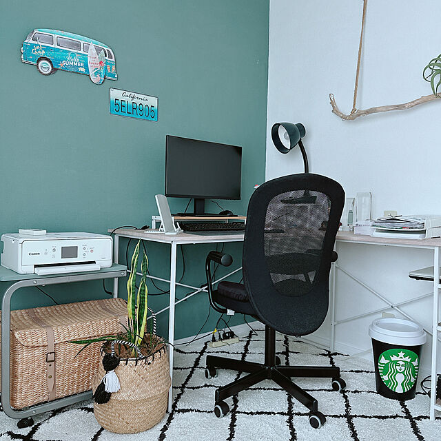 Megumiのイケア-FLINTAN フリンタン / NOMINELL ノミネル オフィスチェア アームレスト付きの家具・インテリア写真