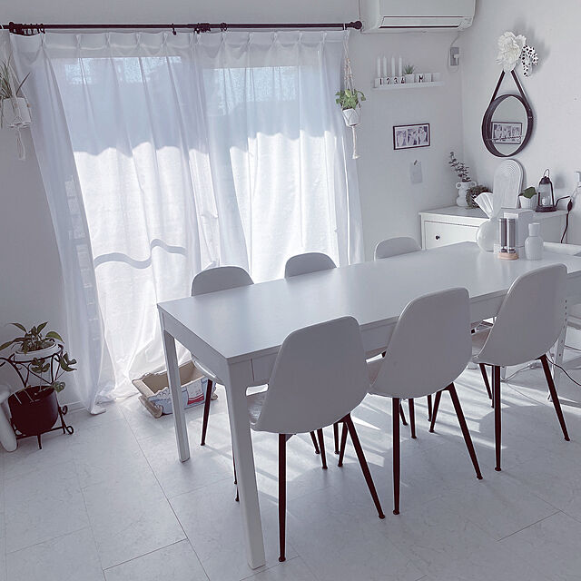 mya___kのイケア-EKEDALEN エーケダーレン 伸長式テーブルの家具・インテリア写真