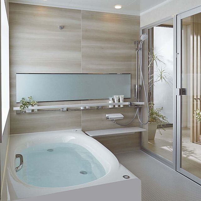 dreamotasukeの-システムバスルーム リデア Hタイプ 1216(0.75坪)サイズ アクセント張りB面 LIXIL リクシル 戸建用 ユニットバス 住宅 浴槽 浴室 お風呂 リフォームの家具・インテリア写真