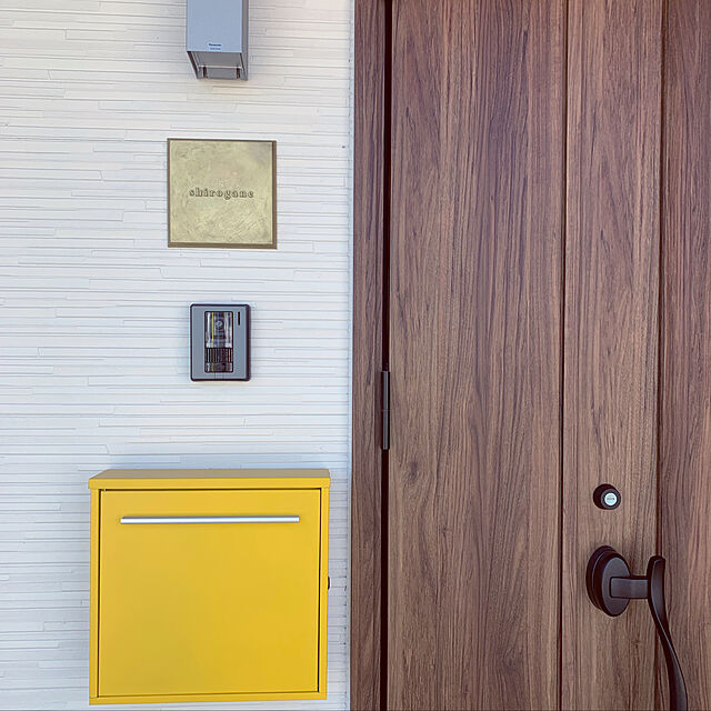 shiro-houseの-郵便ポスト郵便受けおしゃれ北欧モダンデザイン大型鍵付きスタンド型マグネット付きイエロー黄色ポストpm281s-pm344の家具・インテリア写真