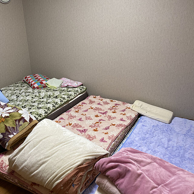 kokkokeiyamaのニトリ-4つ折りすのこベッド(SD) の家具・インテリア写真