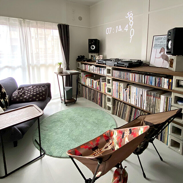 yuyuyuのイケア-【IKEA Original】ALLINGABRO -アリンゴブロ- ラグ グリーン 130 cmの家具・インテリア写真