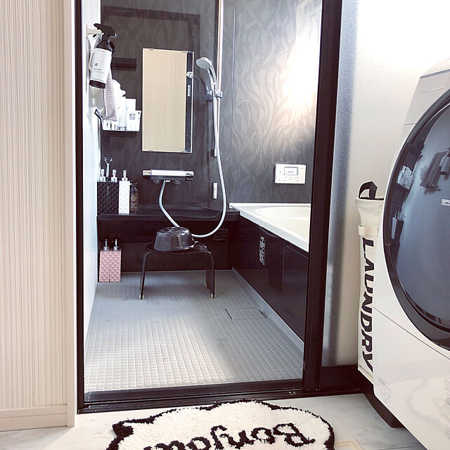 Mamiyの-クリア素材のスタイリッシュなアイテムで極上のバスタイムを♪ SENKO(センコー) 洗面浴用雑貨 サリナ 手桶 ブラウン 549500 [簡易パッケージ品]の家具・インテリア写真