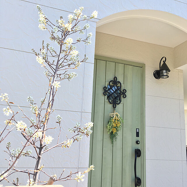 hannariの-ミモザ リース スワッグ 玄関飾り 造花 アーティフィシャルフラワーの家具・インテリア写真