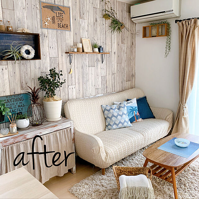 chisaのニトリ-クッションカバー(サーフ i) の家具・インテリア写真