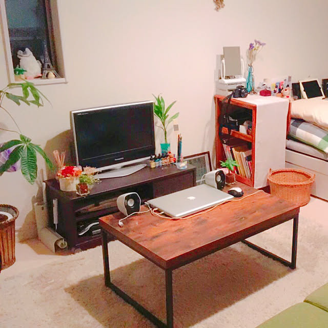 ysi_sokのニトリ-ローボード(Nキャラット80 DBR) の家具・インテリア写真