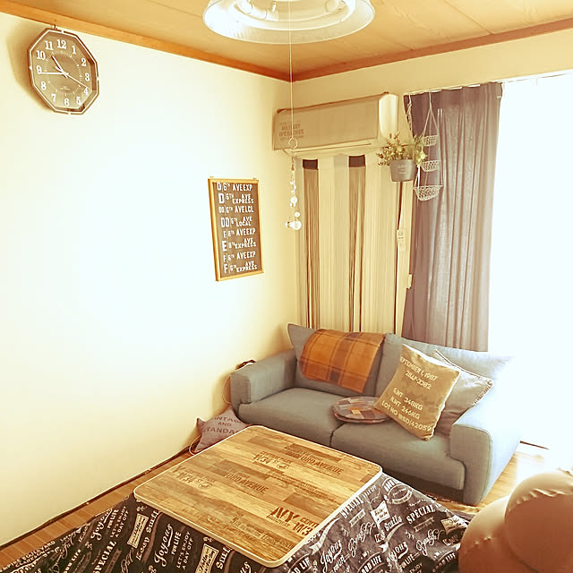 poyoのニトリ-電波時計(ケイフォルテDBR A2985) の家具・インテリア写真