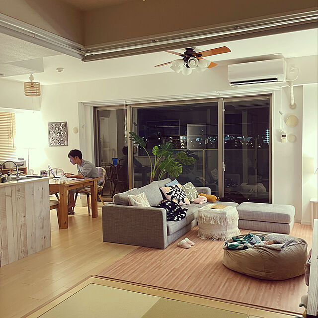 maitaiのイケア-【IKEA/イケア/通販】 KARLSTAD カルルスタード 2人掛けコンパクトソファ＆寝椅子, ローファレット ベージュ(a)(S59158116)[4]の家具・インテリア写真