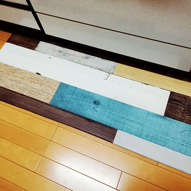 yumaの中山福-ベストコ キッチンマット ミックスウッド ライト 45×180cm さらっと拭ける ぷにぷに触感 ND-9863の家具・インテリア写真