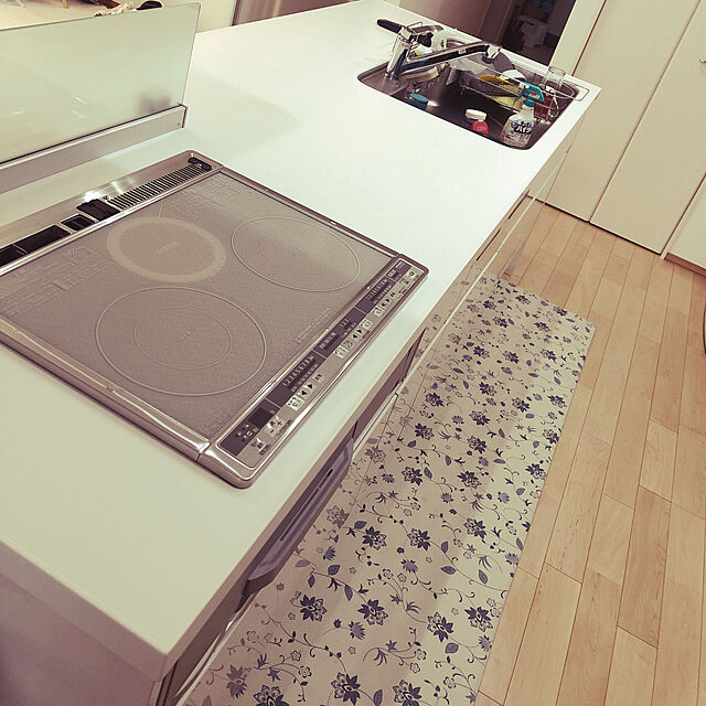 cookieのニトリ-お手入れ簡単 キッチン用フロアマット(サラサ IV 45X220) の家具・インテリア写真