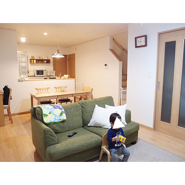a_homeのラ・ルース-La Luz/リブクロック レクタングル ウォールナットの家具・インテリア写真