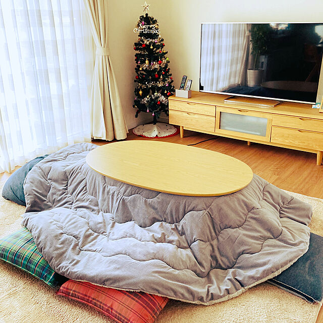 ponのニトリ-円形こたつ掛ふとん(EN2206 DGY) の家具・インテリア写真