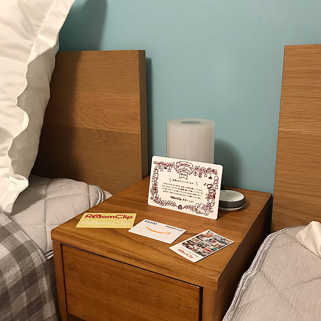 写真付きレビュー】HomeSun Homecube ベッドサイドランプ テーブル