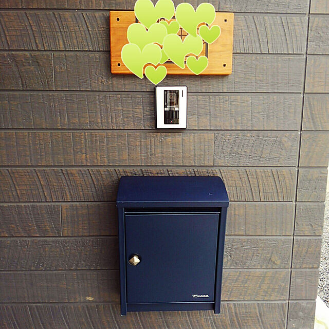 kamomeの-北欧 ポスト 壁付け 郵便受け「 壁掛け 郵便ポスト STEELY スティーリー（レバー付き） ペンネ社（Penne）」 上入れ前出しの家具・インテリア写真