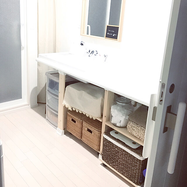 sakuraのイケア-IKEA(イケア)　NISSEDALミラー ホワイトステインオーク調　z30390875の家具・インテリア写真