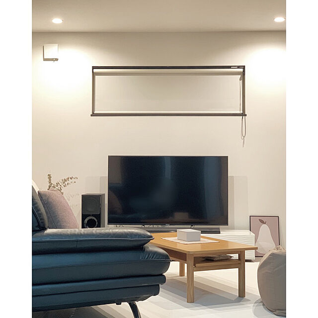 rieのニトリ-3人用本革ソファ(ロゾ4 DBR ホンカワ) の家具・インテリア写真