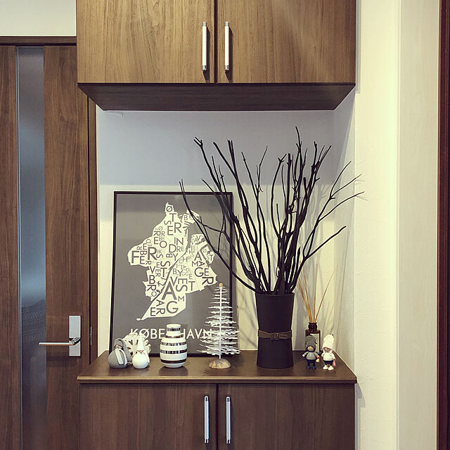 K.K.K.Cのアットアロマ-ａｒｏｍａ　ｂｒａｎｃｈ　ｖａｓｅ　ＴＯＫＯＮＡＭＥ　ブラック　CBR-VSLBK　@aroma　（直送品）の家具・インテリア写真