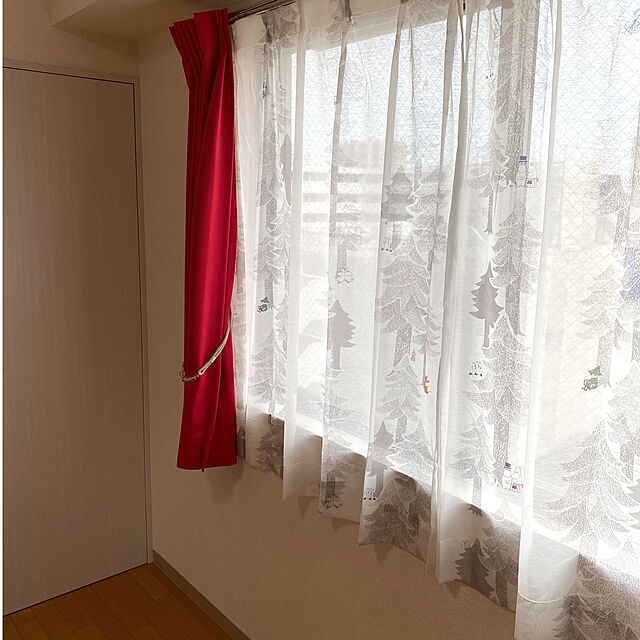 wakuwaku_curtainの-ムーミンカーテン プート レースカーテン MOOMIN オーダー ムーミン谷 かわいい スミノエ グレーの家具・インテリア写真