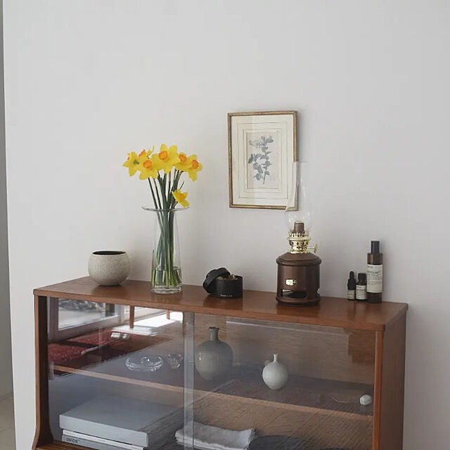 ookuraの-ガラス 花瓶 枝物 おしゃれ［b2c フラワーベース ブリムタイプ L］の家具・インテリア写真