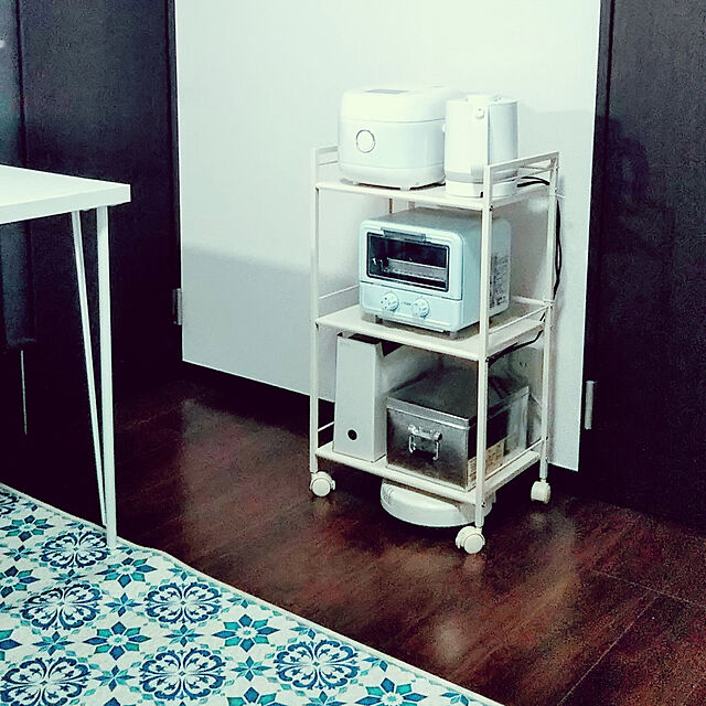 PAISL-nyanのタイガー魔法瓶-オーブントースター タイガー KAO-A850A ブルー トースター やきたて ぷちはこ おしゃれ 一人暮らし 新生活の家具・インテリア写真