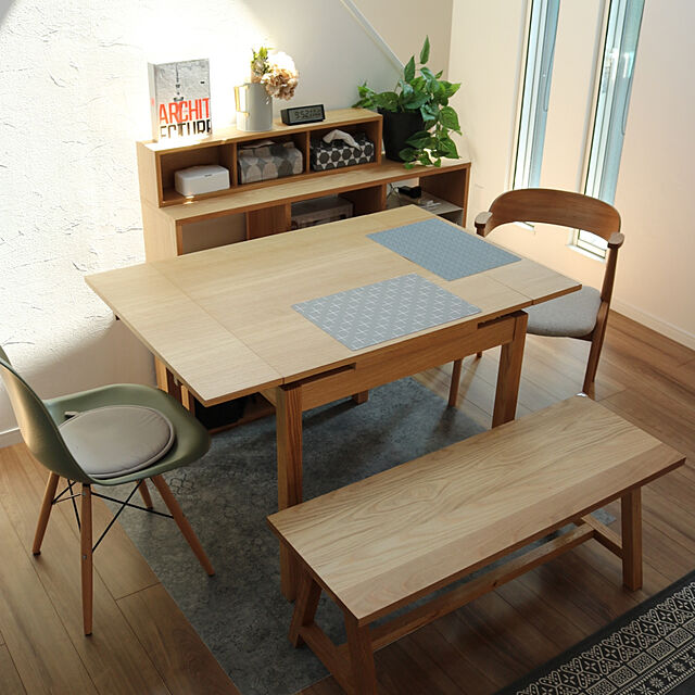 n9612の無印良品-オーク材エクステンションテーブル２の家具・インテリア写真