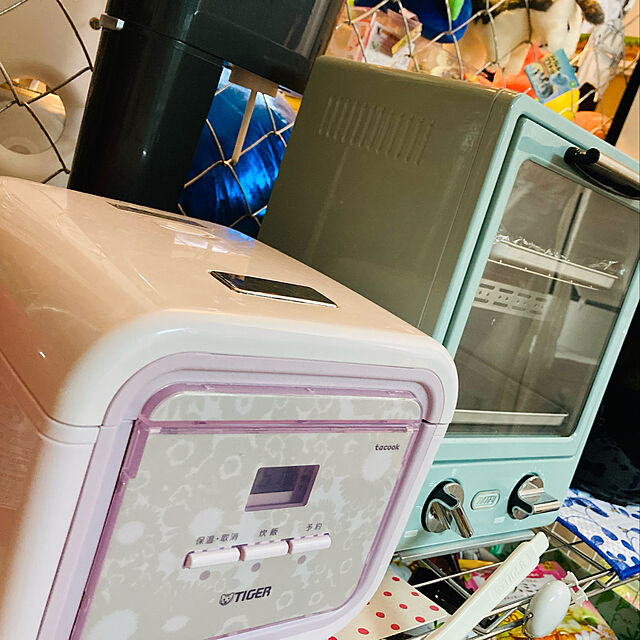 miwayuの-炊飯器 3合 タイガー タクック ごはん おかず 調理 同時 一人暮らし コンパクト おしゃれ かわいい シンプル TIGER JAJ-G550PC コーラルピンク tacook マイコン炊飯器 時短 節電 新生活の家具・インテリア写真