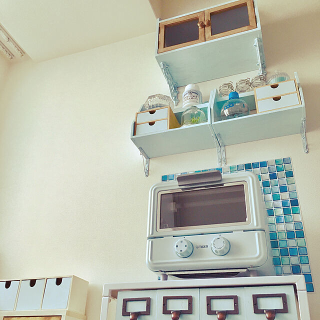 Spiritualeasonのタイガー魔法瓶-オーブントースター タイガー KAO-A850A ブルー トースター やきたて ぷちはこ おしゃれ 一人暮らし 新生活の家具・インテリア写真