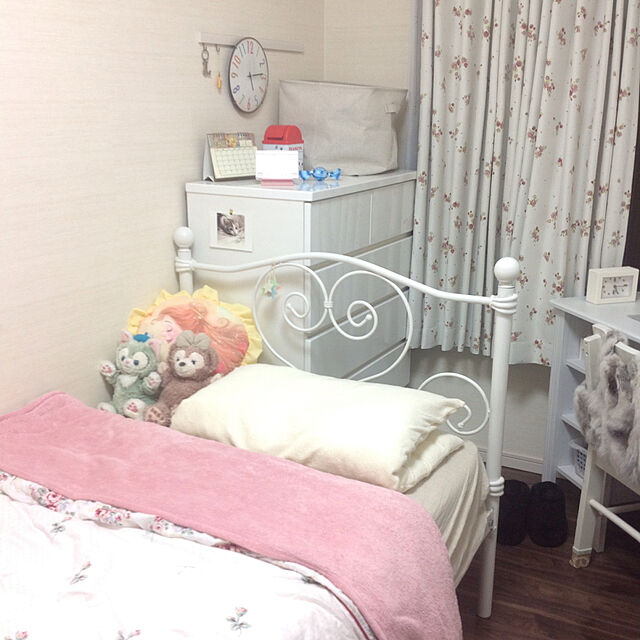 ni_koのニトリ-シングルパイプベッドフレーム(テフ) の家具・インテリア写真