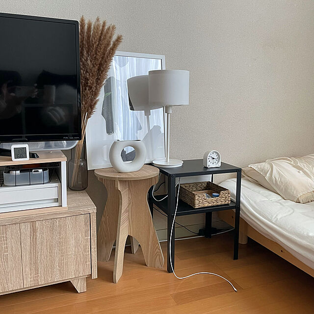 sayaのサンワサプライ-サンワダイレクト シンプルワークデスク 幅60×奥行45cm モニターアーム対応 組立簡単 パソコンデスク 机 PCデスク ホワイト 100-DESKF014の家具・インテリア写真