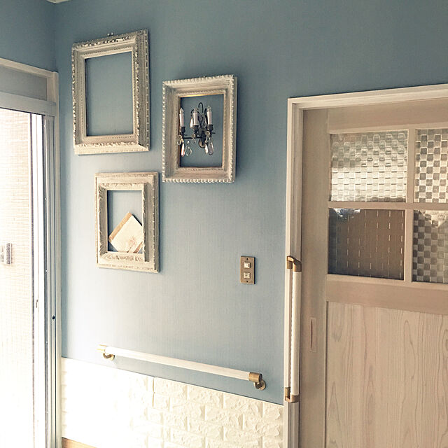 ray55の-25日20名様20％OFFクーポン 【メール便OK】 ブルーグレーのペンキ 《水性塗料》 つや消し [ イマジンブルーグレートーンペイント ( パウチ カラーサンプル ) Imagine Blue Gray Tone Paint ]の家具・インテリア写真
