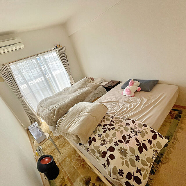 mrpyのホームテイスト-パイン材高さ3段階調整脚付きすのこベッド（セミダブル）の家具・インテリア写真