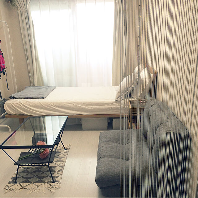 nissmu19の無印良品-ベッドフレーム・シングル・オーク材の家具・インテリア写真
